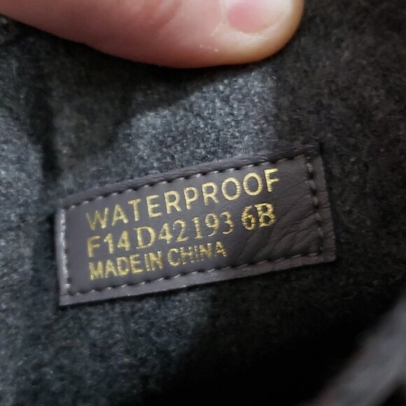 𝅺Cole Haan "Huntley" Leather Grey Office Designer Waterproof Booties - Women's - Picture 9 of 10